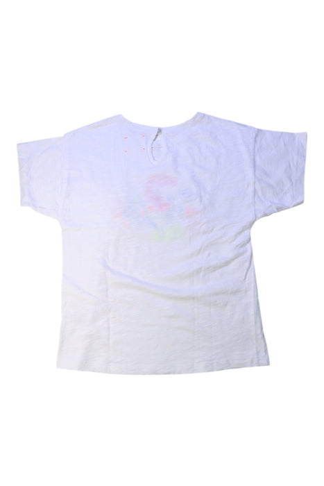 A White Short Sleeve T Shirts from Bonheur du Jour in size 8Y for girl. (Back View)
