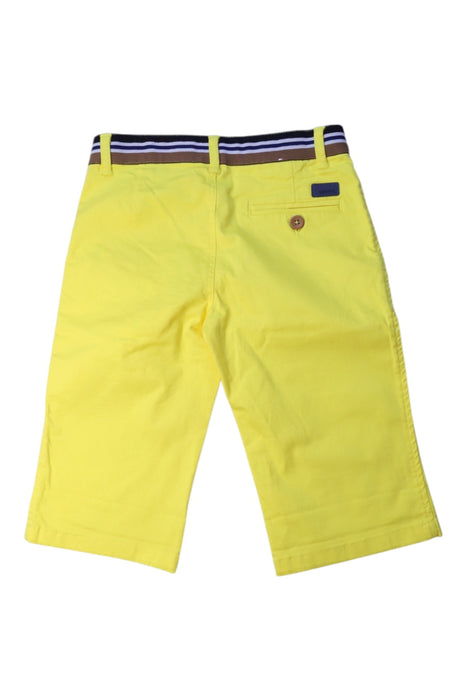 A Yellow Shorts from Catimini in size 7Y for boy. (Back View)