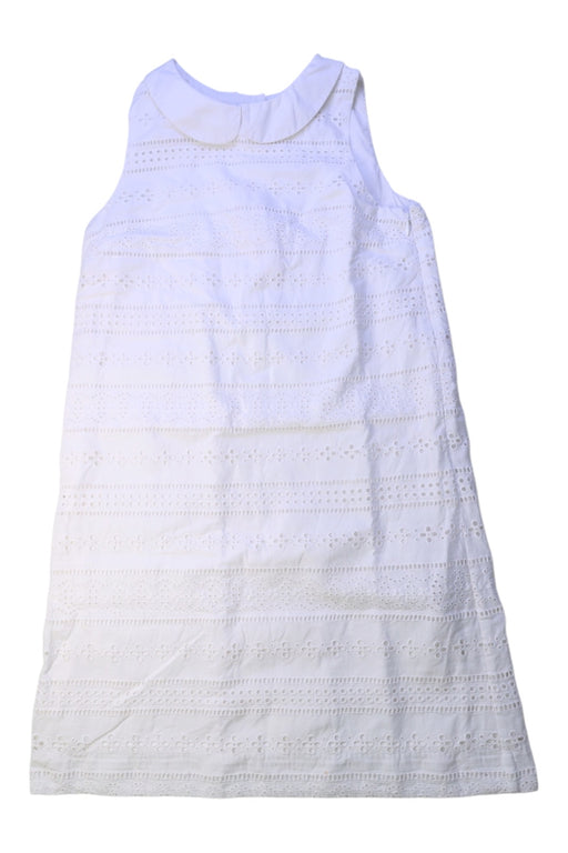 A White Sleeveless Dresses from Polo Ralph Lauren in size 10Y for girl. (Front View)