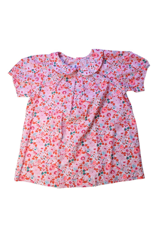 A Pink Short Sleeve Tops from Jacadi in size 10Y for girl. (Front View)