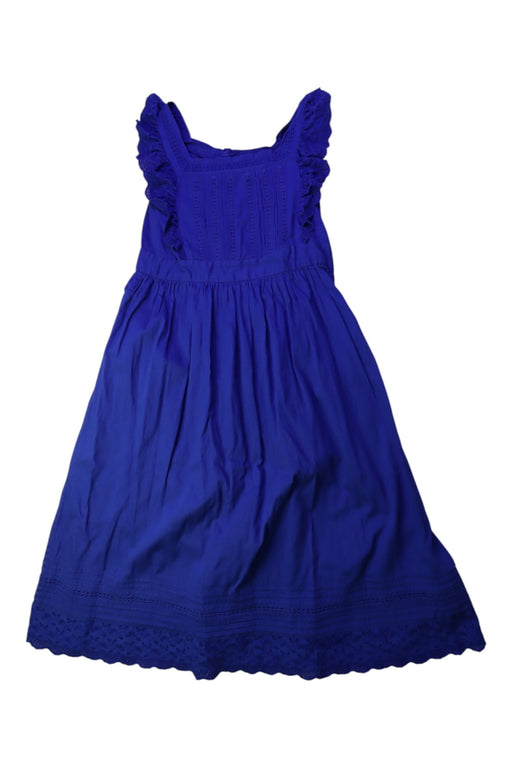 A Blue Sleeveless Dresses from Bonpoint in size 10Y for girl. (Front View)