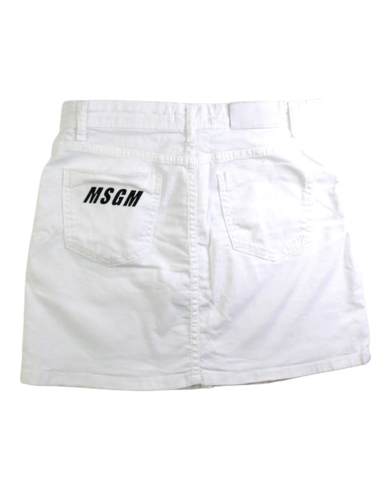 A White Short Skirts from MSGM in size 14Y for girl. (Back View)