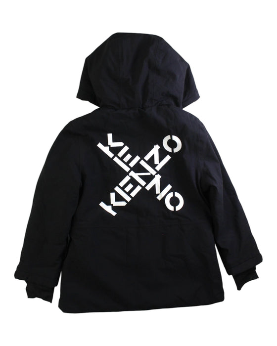 A Black Puffer/Quilted Coats & Outerwear from Kenzo in size 6T for girl. (Back View)
