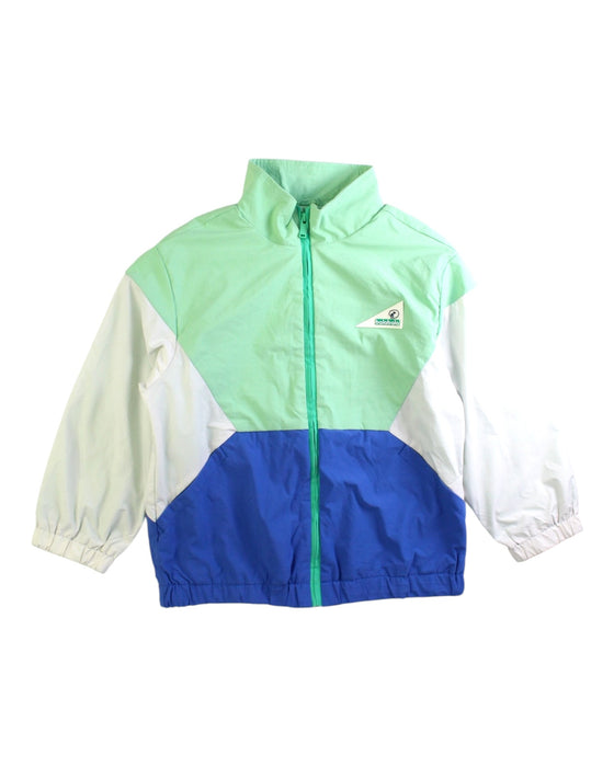A Green Lightweight Jackets from Balabala in size 5T for boy. (Front View)