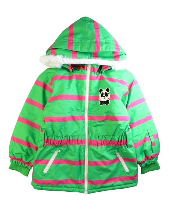 A Green Puffer/Quilted Coats & Outerwear from Mini Rodini in size 7Y for girl. (Front View)
