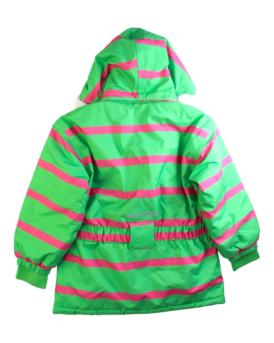 A Green Puffer/Quilted Coats & Outerwear from Mini Rodini in size 7Y for girl. (Back View)