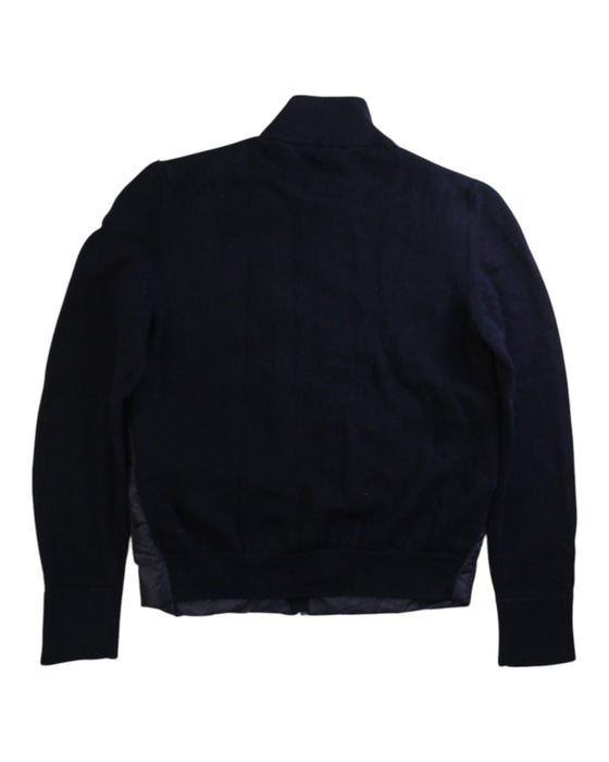 A Navy Puffer/Quilted Jackets from Moncler in size 10Y for boy. (Back View)