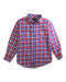 A Red Long Sleeve Shirts from Tommy Hilfiger in size 7Y for boy. (Front View)