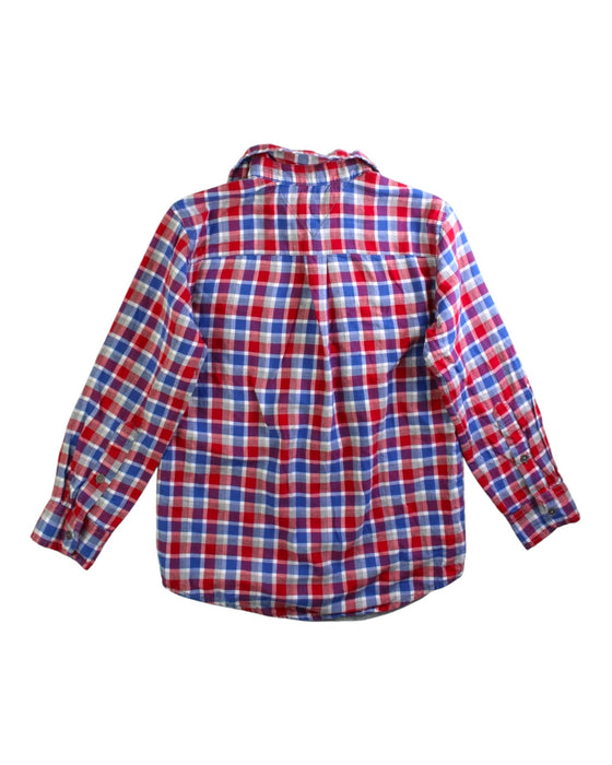 A Red Long Sleeve Shirts from Tommy Hilfiger in size 7Y for boy. (Back View)