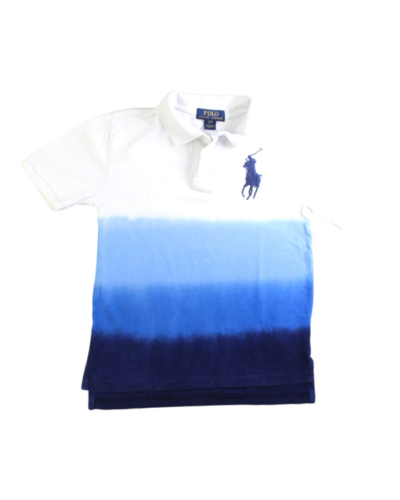 A White Short Sleeve Polos from Polo Ralph Lauren in size 8Y for boy. (Front View)
