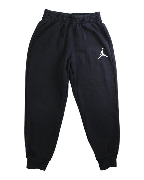 A Black Sweatpants from Air Jordan in size 7Y for boy. (Front View)