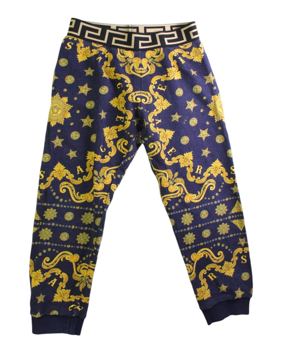 A Navy Sweatpants from Young Versace in size 8Y for neutral. (Front View)