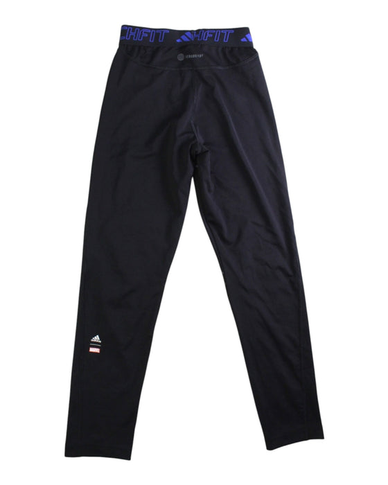 A Black Active Pants from Adidas in size 10Y for boy. (Back View)