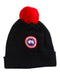 A Black Winter Hats from Canada Goose in size 8Y for neutral. (Front View)