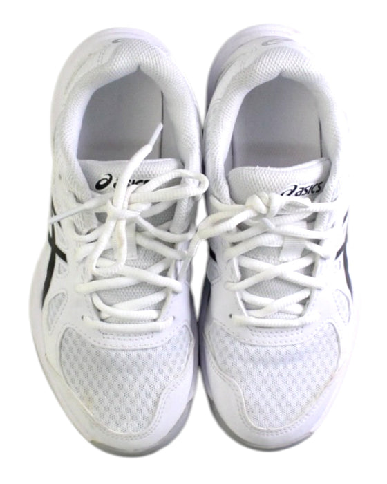 A White Sneakers from ASICS in size 10Y for neutral. (Back View)