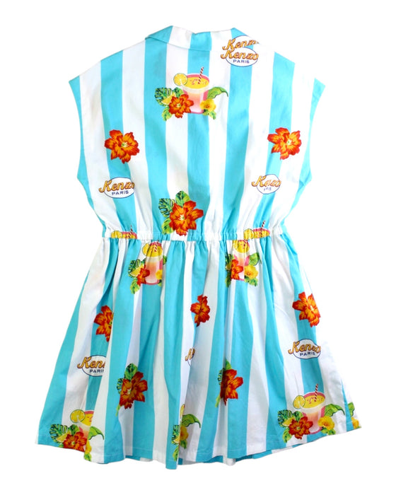 A Blue Short Sleeve Dresses from Kenzo in size 8Y for girl. (Back View)