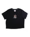 A Black Short Sleeve T Shirts from AAPE by A Bathing Ape in size 14Y for girl. (Front View)