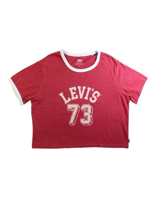 A Red Short Sleeve T Shirts from Levi's in size 14Y for girl. (Front View)