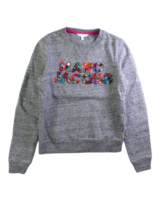 A Grey Crewneck Sweatshirts from Little Marc Jacobs in size 10Y for girl. (Front View)