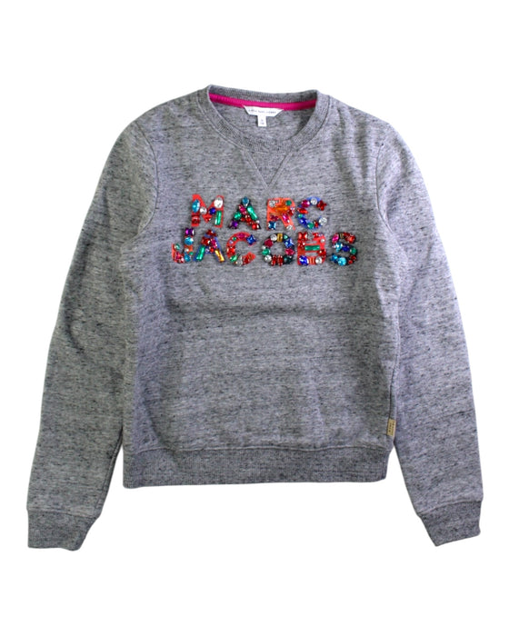 A Grey Crewneck Sweatshirts from Little Marc Jacobs in size 10Y for girl. (Front View)
