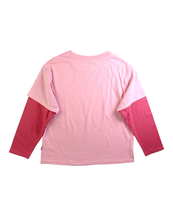 A Pink Long Sleeve T Shirts from Levi's in size 6T for girl. (Back View)