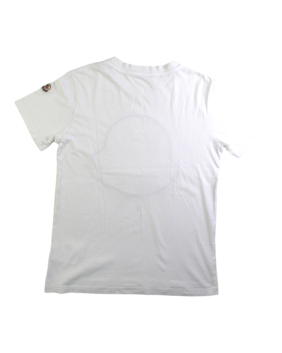 A White Short Sleeve T Shirts from Moncler in size 10Y for boy. (Back View)