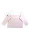 A Pink Long Sleeve T Shirts from Petit Bateau in size 6T for girl. (Back View)