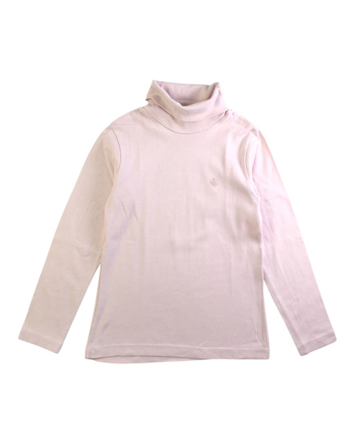 A Ivory Long Sleeve Tops from Petit Bateau in size 6T for girl. (Front View)