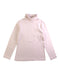 A Ivory Long Sleeve Tops from Petit Bateau in size 6T for girl. (Front View)