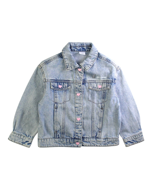 A Blue Lightweight Jackets from Balabala in size 4T for girl. (Front View)