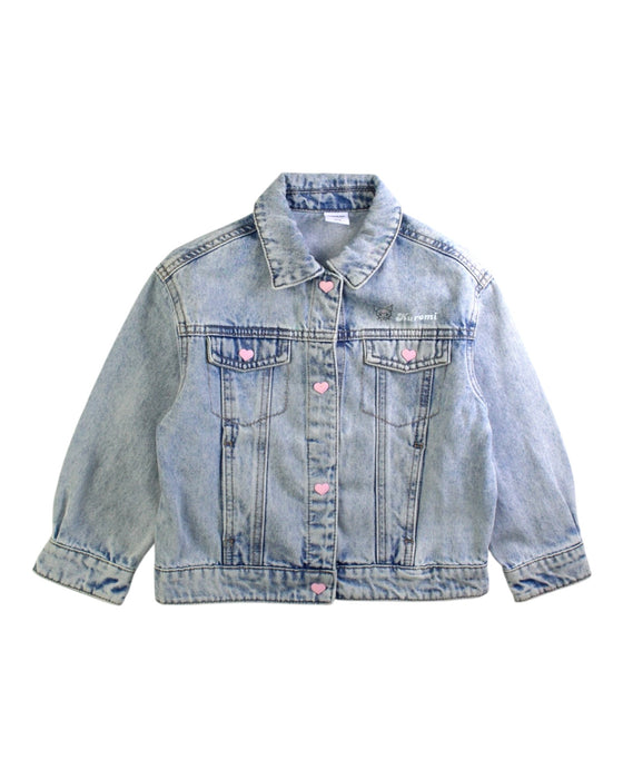A Blue Lightweight Jackets from Balabala in size 4T for girl. (Front View)