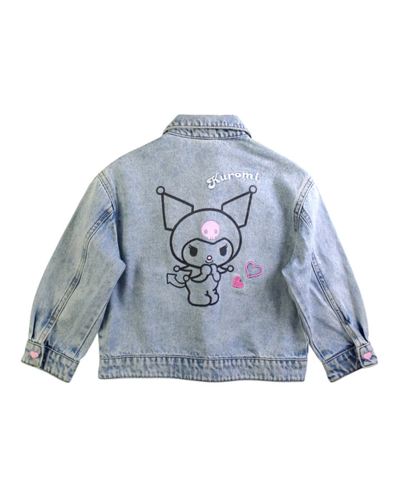 A Blue Lightweight Jackets from Balabala in size 4T for girl. (Back View)