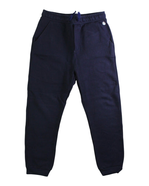 A Navy Sweatpants from Petit Bateau in size 8Y for neutral. (Front View)