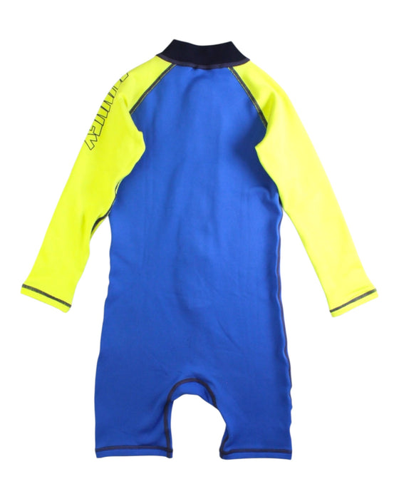 A Blue Wetsuits from Minnex in size 8Y for boy. (Back View)