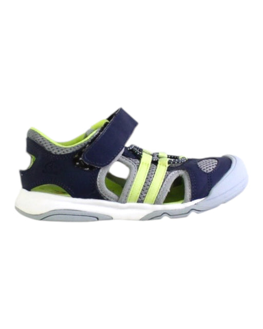 A Blue Sandals from Moonstar in size 5T for neutral. (Front View)