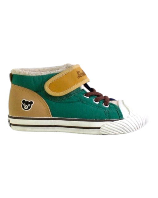 A Green Sneakers from Double B Mikihouse in size 5T for boy. (Front View)