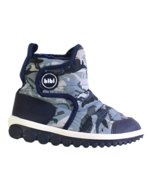 A Blue Winter Boots from Bibi in size 5T for boy. (Front View)