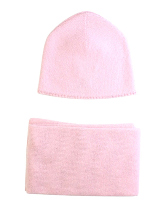 A Pink Winter Hats from Hermès in size 4T for girl. (Back View)