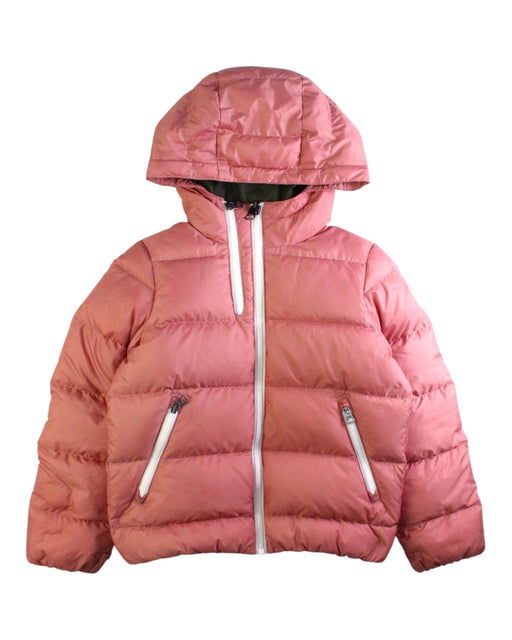A Pink Puffer/Quilted Jackets from Aigle in size 8Y for girl. (Front View)