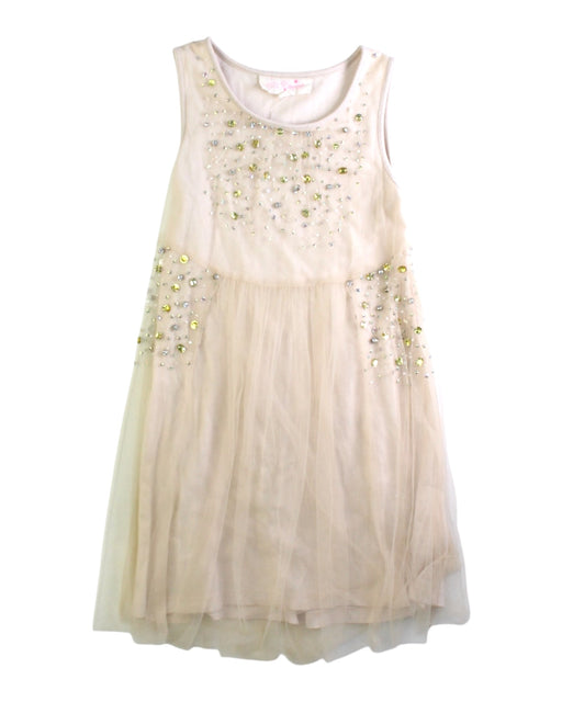 A Ivory Sleeveless Dresses from Tutu Du Monde in size 6T for girl. (Front View)