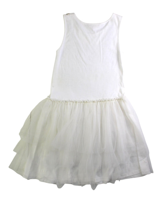 A White Sleeveless Dresses from Tutu Du Monde in size 6T for girl. (Back View)