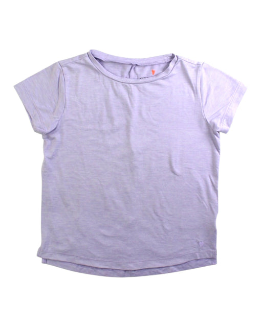 A Purple Short Sleeve T Shirts from Crewcuts in size 4T for girl. (Front View)