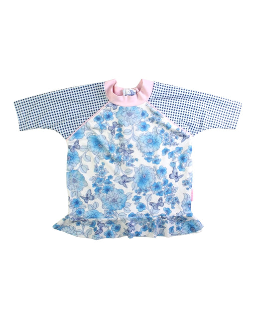 A Blue Rash Guards from Platypus in size 2T for girl. (Front View)