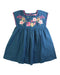A Blue Sleeveless Dresses from Louise Misha in size 6T for girl. (Front View)
