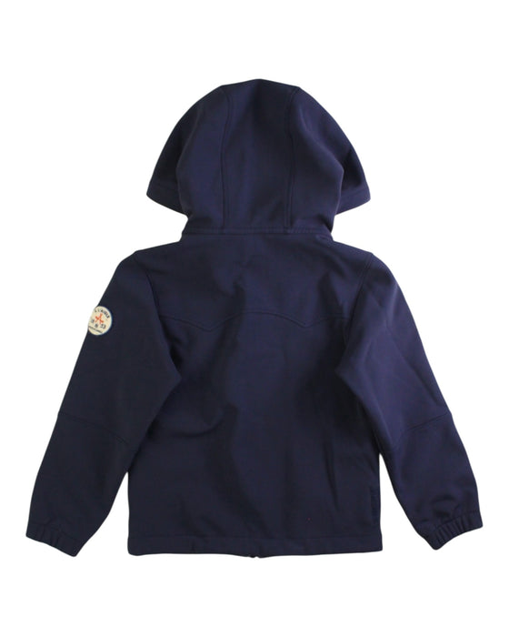 A Navy Lightweight Jackets from Aigle in size 6T for boy. (Back View)