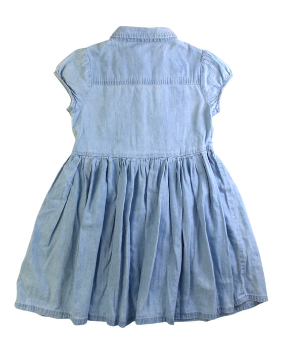 A Blue Short Sleeve Dresses from DKNY in size 5T for girl. (Back View)