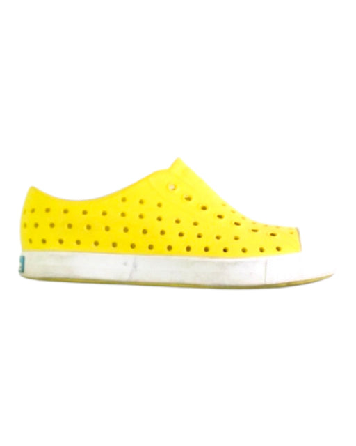A Yellow Sneakers from Native Shoes in size 6T for neutral. (Front View)