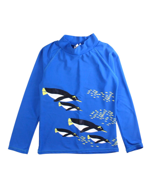 A Blue Rash Guards from Seed in size 6T for boy. (Front View)
