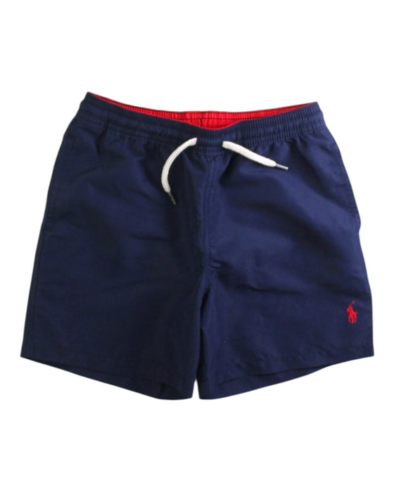 A Navy Swim Shorts from Polo Ralph Lauren in size 7Y for boy. (Front View)
