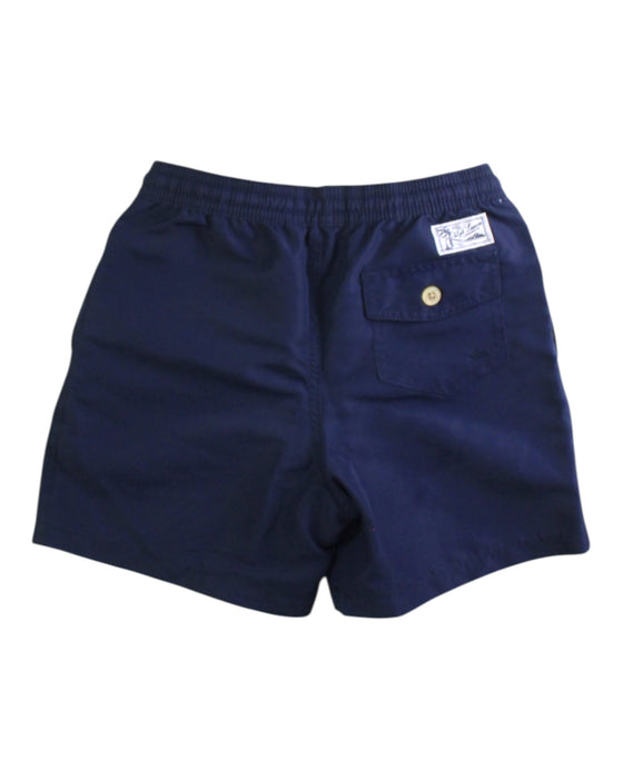 A Navy Swim Shorts from Polo Ralph Lauren in size 7Y for boy. (Back View)